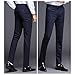 Maiyifu-GJ Men's Slim Fit Skinny Stretch Pant Classic Solid Color Tapered Suit Pant Lightweight Business Comfort Trousers (Blue,29)