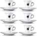 Produktbild 6 Caffe Borbone Tassen Espresso mit Unterteller Porzellan Tazze