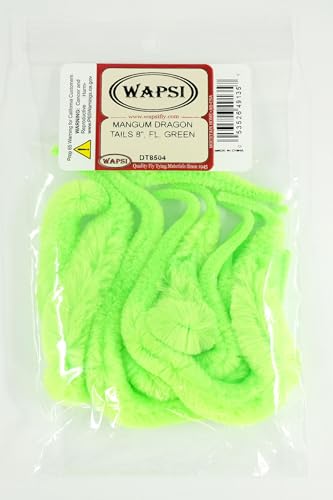 Wapsi Magnums Original Dragon Tails - 8 Inch Fl Green