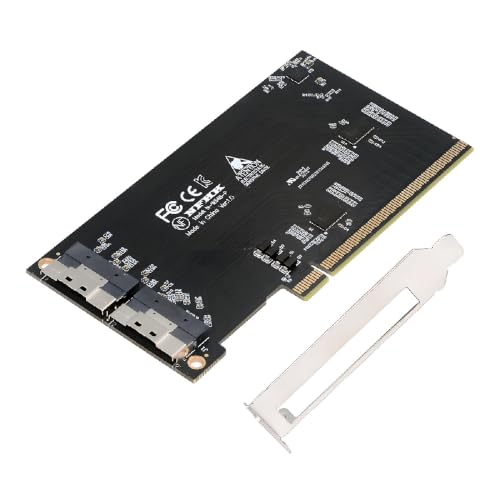 Adaptador PCIE 16X Express 5.0 Dual SFF-8654 Raid VROC con redriver lineal estable