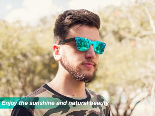 FEISEDY Trendy Rimless Mirrored One Piece Lens Sunglasses Reflective Sun Glasses B4114