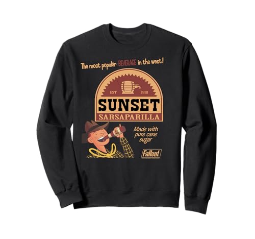 Image of Fallout Video Game Sunset Sarsaparilla Vintage Ad Sweatshirt