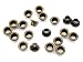 CRAFTMEmore 4MM Hole 100PCS Grommets Eyelets for Shoes, Bead Cores, Clothes, Leather, Canvas (Antique Brass)