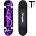 LAYENNE Skateboard,skateboard completo professionale da 31 * 8 pollici,tavola skateboard 7 strati acero,Staffa ABEC-11,adatto per adulto, principianti, ragazzi, ragazze, adolescenti e bambino-purple
