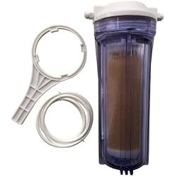 Filtro Desionizador Finest-Filters - Cámara de osmosis inversa (RO) y desionización (DI), 25,5 cm, incluye carcasa, conectores, soporte de resina, resina y tubería