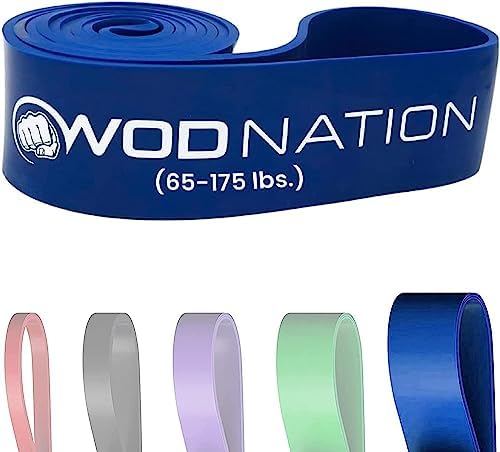 WOD Nation Pull Up Assistance Bands (10-175lbs Band) - Best for P...