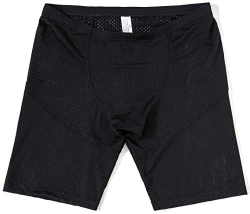 Linemoon Mens Tight Yoga Workout Shorts Mesh Gym Training Shorts Black X-Large #TOP5