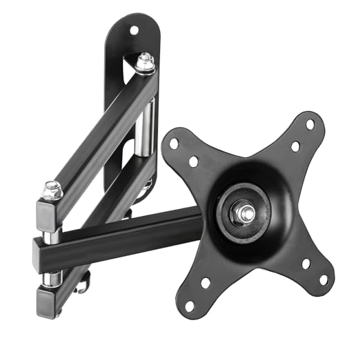 Suptek Full-Motion TV Wall Mount for 15-32 inch TVs, Articulating Arm with 360° Swivel Tilt & Extension, for Bedroom Kitchen Office Corner LCD Monitor and Plasma TVs VESA 75,100,Black by suptek - Used condition - CA$19.60