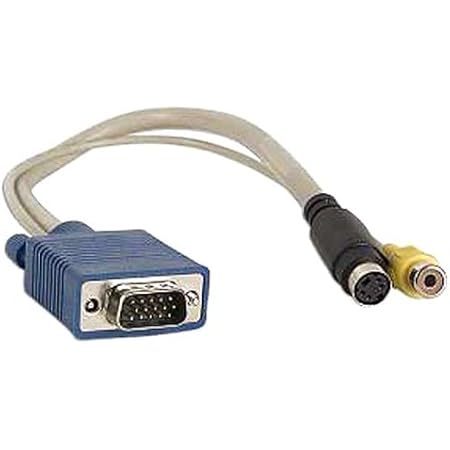VGA to TV Converter S-Video RCA Cable Adapter