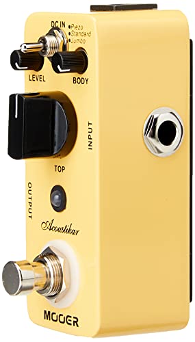 Mooer Acoustic Guitar Effect Pedal, 2.25 X 4.25 X 1.75 (Acoustikar) #TOP3