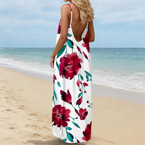 Robe décontractée longue de plage style summer gown fluide et douce - 2