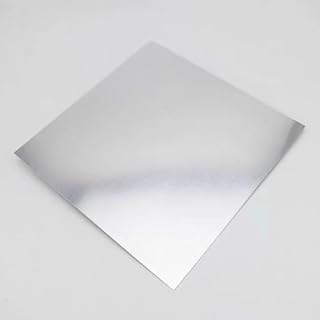 1 Piece Pure Tin Metal Plate, Sheet, Size 0.8mm x 100mm x 100mm, (Approx 4 inch x 4 inch), Sn >=99.99% High Purity Stannum