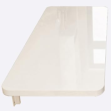 Drop-Leaf Table Folding Wall Mounted Table Wood Folding Table Wall Mount Desk, Laundry Folding Table Floating Desk Workbench For Small Spaces, Folding Wall Table For Kitchen & Bedroom Restaurant  Col
