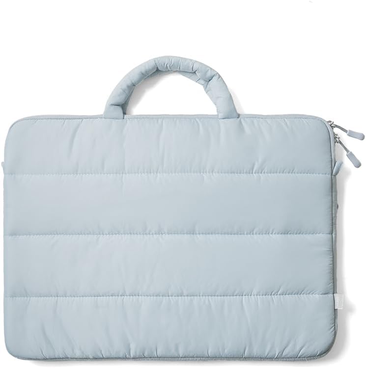 Puffy Cloud Laptop Sleeve – Lightweight Shockproof Laptop Bag with Handle for Travel, School & Work