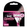 Wilkinson Sword Quattro for Women Rasierklingen für Damen Rasierer, 3 Stück