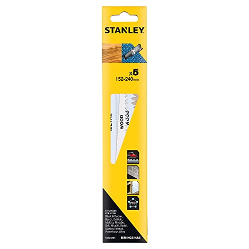 Stanley Assortiment de 5 lames scie sabre 152-240mm STA28205-XJ