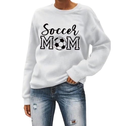 Sweat-shirt pour femme col ras du cou coupe ample en molleton doux