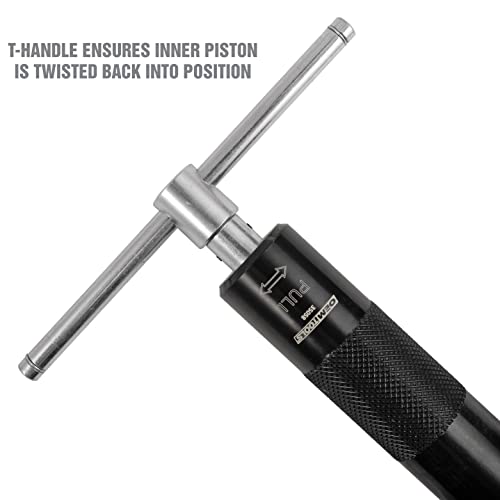 Oemtools 35058 Brake Caliper Piston Rewind Tool, Spring Loaded Brake Caliper Wind Back Tool, Universal Rear Piston Brake Caliper Retractor Tool , Black #TOP3