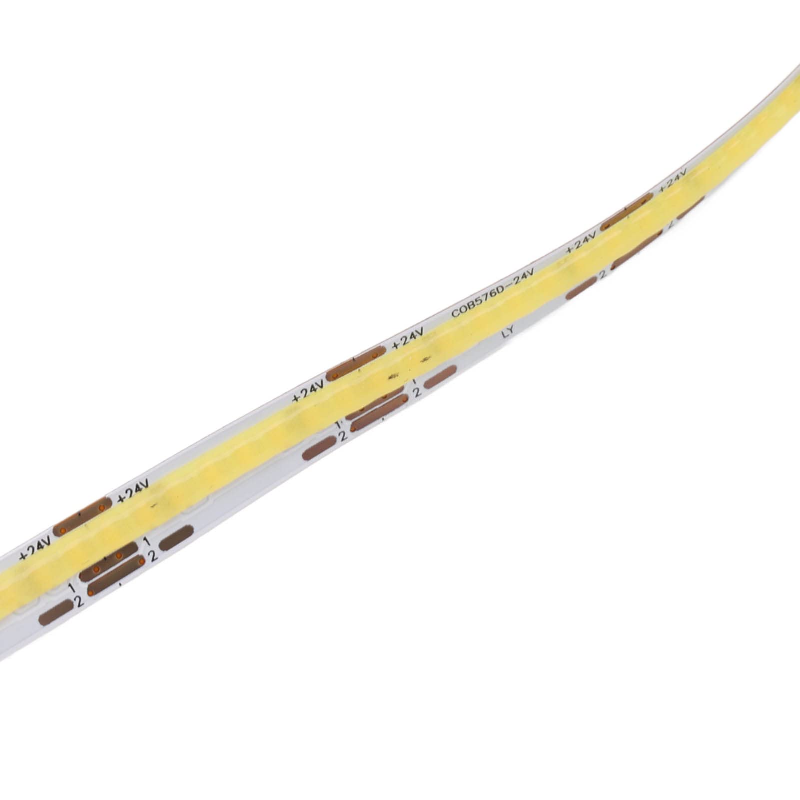 Cocoarm COB-LED-Streifen, 24 V, LED-Lichtband, 10 M, mit 576 LEDs, Gleichmäßiges 180-Grad-Glühen, Schneidbarer, Flexibler ABS-Silikon-Lichtstreifen für Zuhause, Party, Geschäft, Schrank, Spiegel