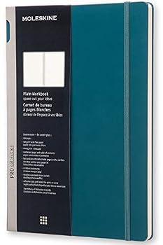 Stationery Moleskine Pro Collection Workbook, A4, Plain, Tide Green, Hard Cover (12 X 8.5) Book