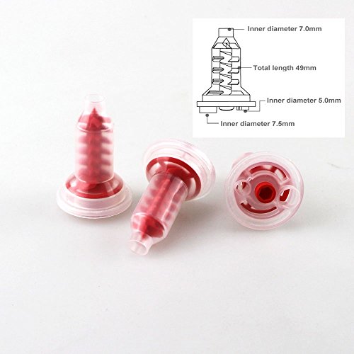 Earlywish 50pcs Dental Dynamic Impression Mixing Tips s'adapte à la machine 3M ESPE Pentamix type