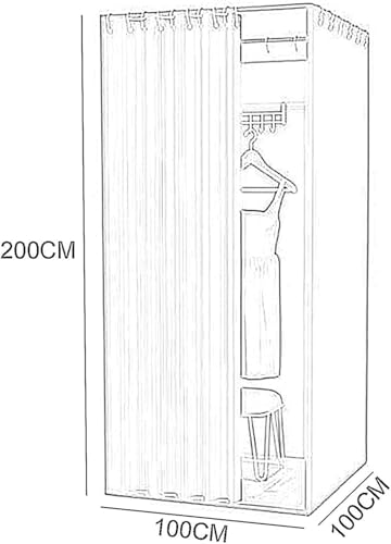 Kit de rideaux pour intimité immédiate et séparation de cabine mobile - 3