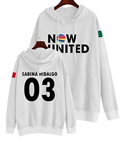 Moletom Infantil Now United Personalizado Sabina Hidalgo (Preto, 8)