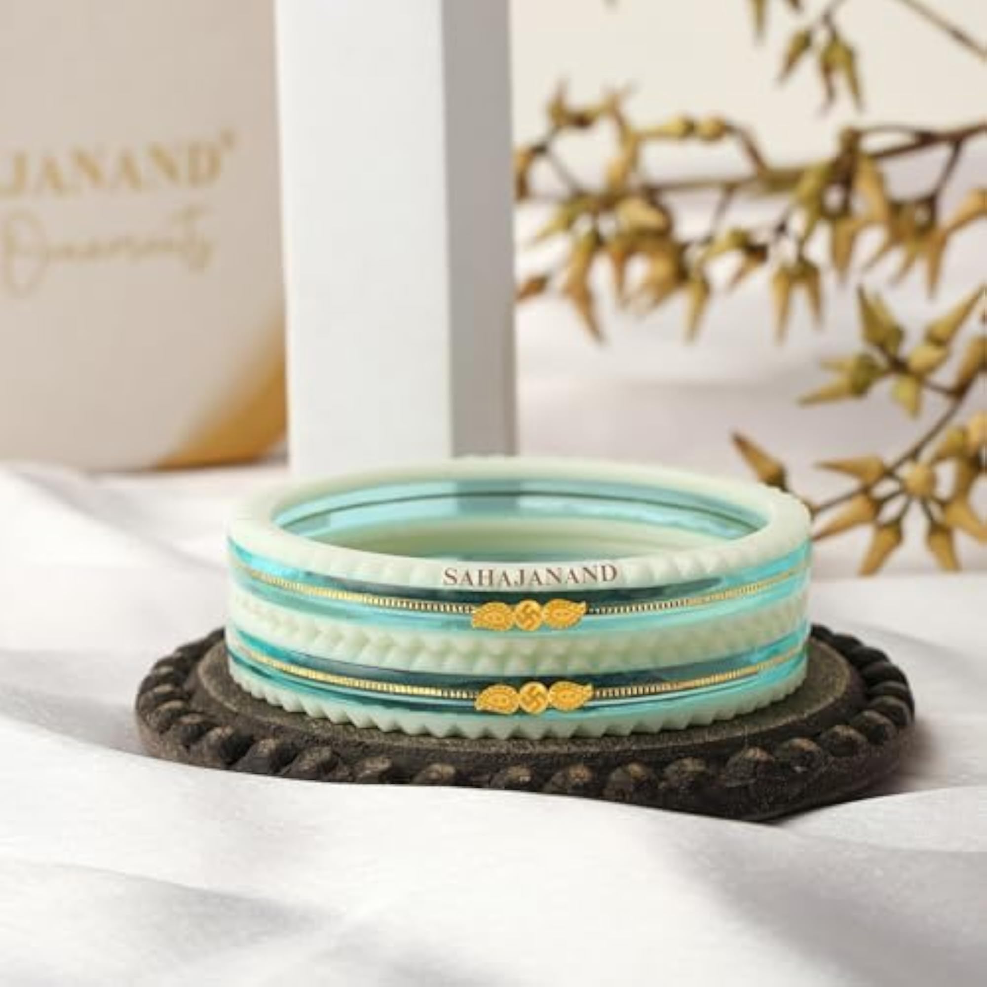 Women's 22K Gold Oceanic Elegance Bangles