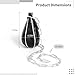 Pu Leather Double End Speed Punching Bag with Chain Mount, Pro Boxing Reflex Ball for MMA Fighters, Striking Ball for Hand-Eye Coordination and Speed Practice