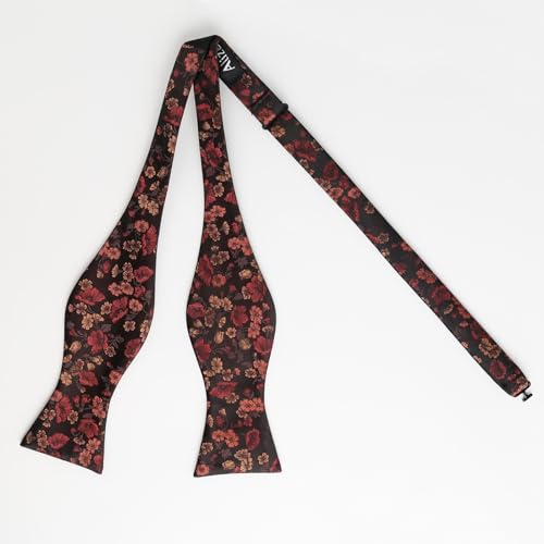 Image of Alizeal Mens 2pcs Floral Bow Tie Set
