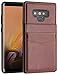 LakiBeibi Galaxy Note 9 Case, Premium Leather Anti-Scratch Galaxy Note 9 Wallet Case with Credit Card Slots Folio Flip Shockproof Protective Cover for Samsung Galaxy Note 9 (2018) - Brown
