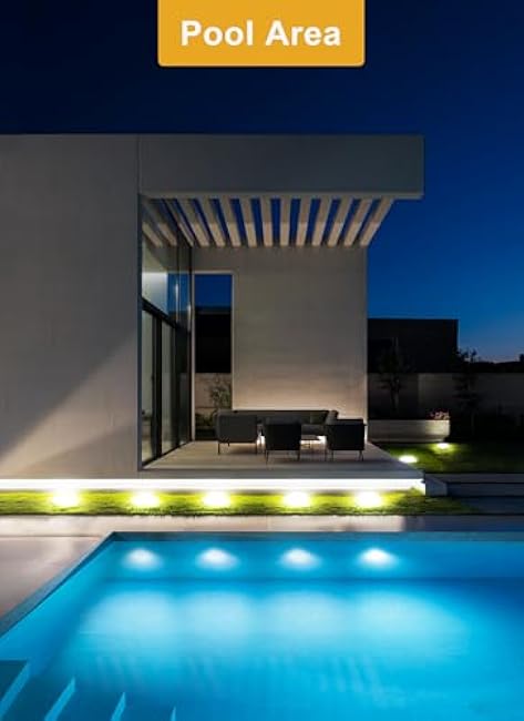 Brightown Solar Lights LED In-Ground Lights White