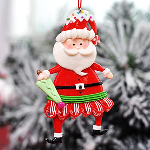 Christmas Ornaments Xmas Tree Hanging Chrismtas Doll Santa Claus Decoration Ornament Gifts Ideas -5Pcs/Box #TOP5