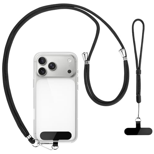Image of Sounce Adjustable Nylon Lanyard Universal Neck and Wrist Strap, Compatible with all Mobile Phones, Secure Anti Drop, Durable, Lightweight
