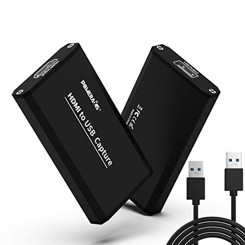 POWERAXIS - Dispositivo de captura de vídeo sin comprimir vídeo Full HD a 1080p60 calidad para ordenadores Windows/Mac, grabador de vídeo