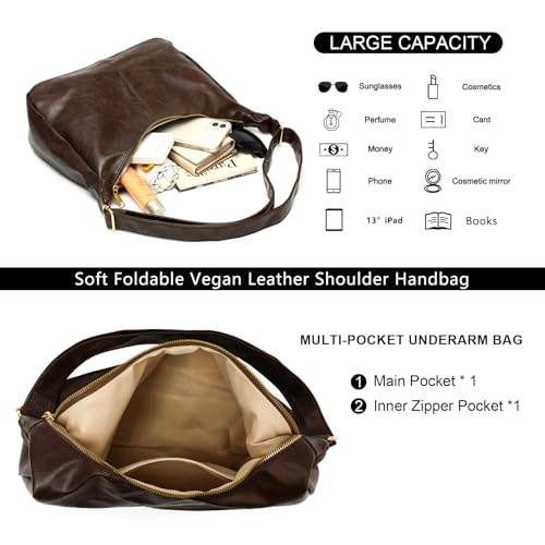 Bolso bandolera vegano suave para mujer miniatura 5