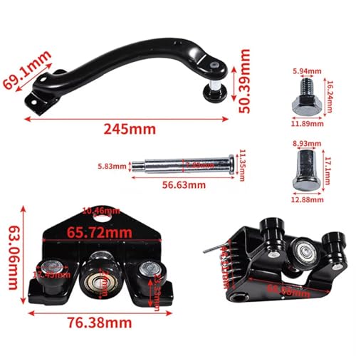 Rodillo puerta corredera para solucionar atascos en guías de Opel Vivaro 2001-2014 juego de 3 uds 3