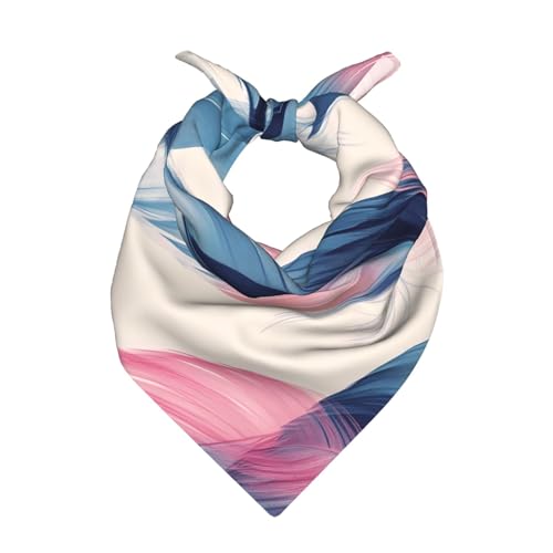 WBQLSL Floating feathers Printed square scarves can be used as flight attendant scarves, belts, and handbag accessories