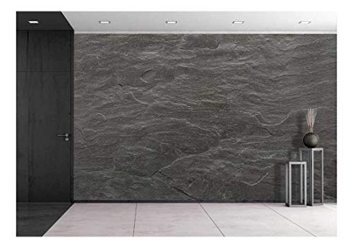 wall26 - Flat Background Texture of Slate Floor Tile - Removable Wall Mural | Self-Adhesive Large Wallpaper - 100x144 inches