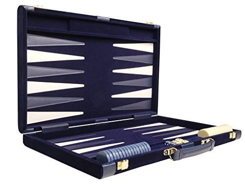 Set de Backgammon Deluxe 15 pulgadas azul miniatura 4