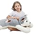 Dalmao 40 inch Jumbo Husky Stuffed Animals, Giant Wolf Dog Plush Toys, Cute Soft Big Husky Plushies, Large Puppy Body Pillow, Gift for Kids, Birthdays, Christmas