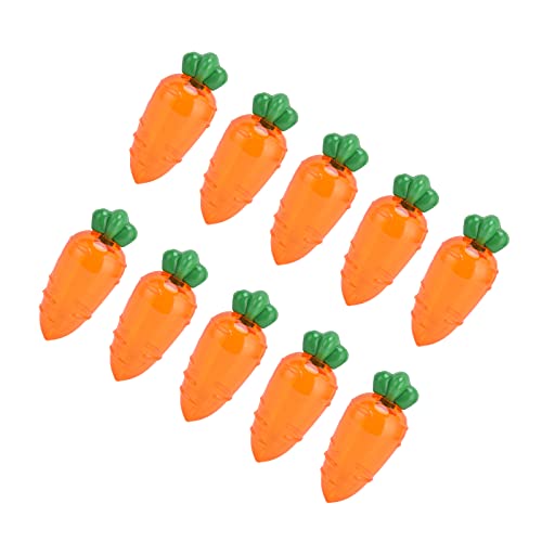 TOPINCN Boîte à Bonbons en Forme de Carotte, 10 Pièces, Conteneur de Bonbons en Plastique pour de Fête de Mariage (orange transparent)