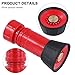 FireTech Pro 1 Inch Industrial Fire Hose Nozzle Thermoplastic Heavy Duty Water Spray Nozzle High Pressure Pump Sprinkler Head for Garden Irrigation System