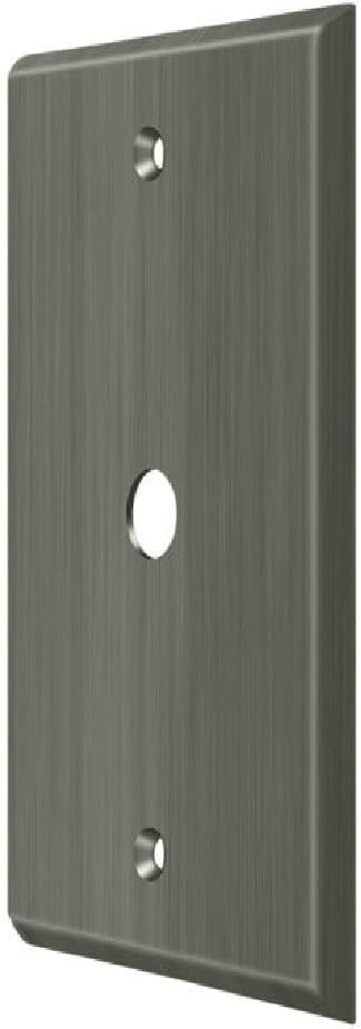 Deltana Cpc4764u15a Cable Cover Switch Plate, Antique Nickel