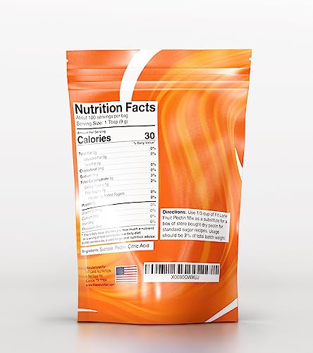 Fruit Pectin Powder 2 lbs - For Canning Jams and Jellies - Natural, Vegan and NON-GMO - Premium Bulk Ingredient Mix - Great for Apple Pie Filling - By Fit Lane Nutrition - Value Size Bag - Thumbnail 2