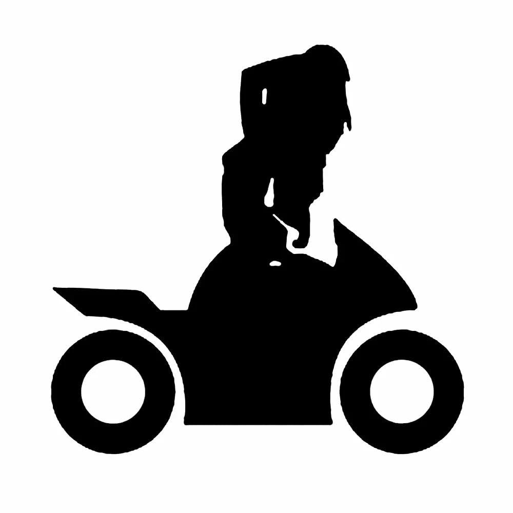 Fashion Beauty and Locomotive Vinyl Car Stickers Car Window Motorcycle Accessories Decals(Black,15cm)