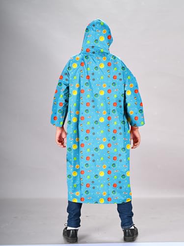 Image of LUX VENUS Boys Printed Raincoat with School Bag Cover