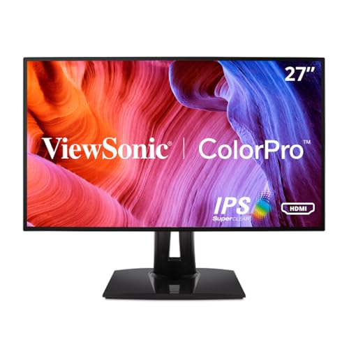 ViewSonic VP2768 - 27 pollici WQHD 2560X1440 Monitor professionale per fotografia e grafica avanzata (60z, 1440p, 100% sRGB, Delta E