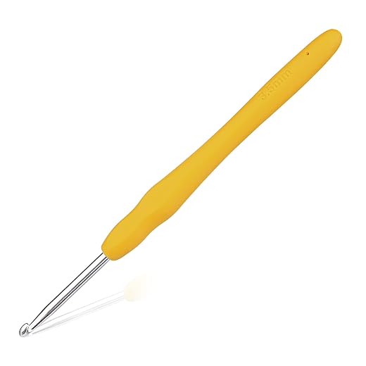 3.5 mm Crochet Hook, Ergonomic Handle for Arthritic Hands, Extra Long  Knitting Needles for Beginners and Crocheting Yarn (3.5 mm)