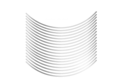 エムディーエフ リムストライプ ミラータイプ ミラーシルバー 4mm幅 12インチ RIM-4M-SV-12N